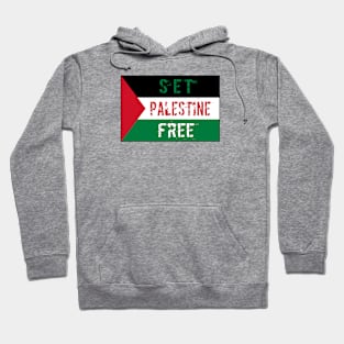 Set Palestine Free Flag Hoodie